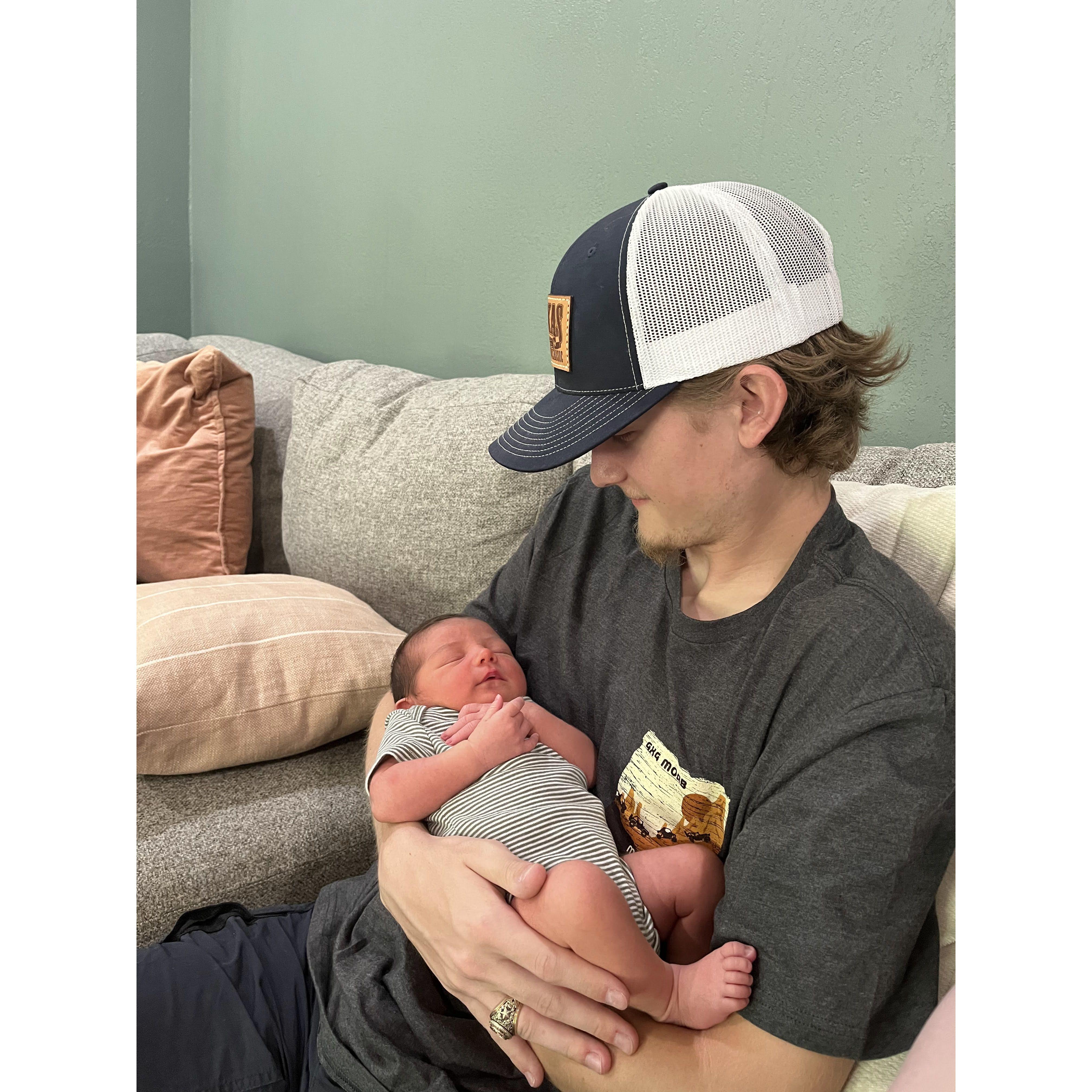 Victor meets his first nephew, Daniel (ringbearer), for the first time!
