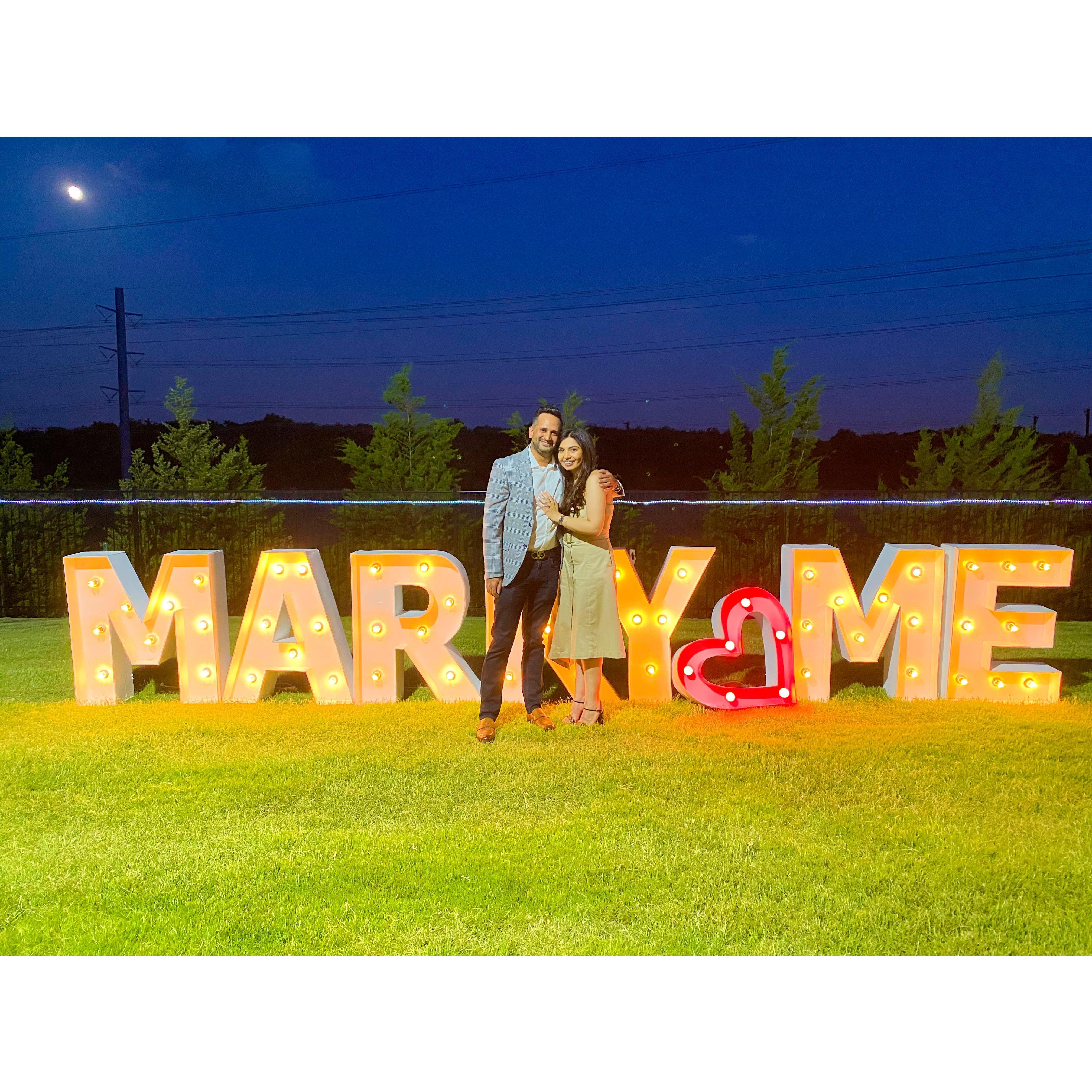 Proposal Night. Rozy's House...She Said Yes!
