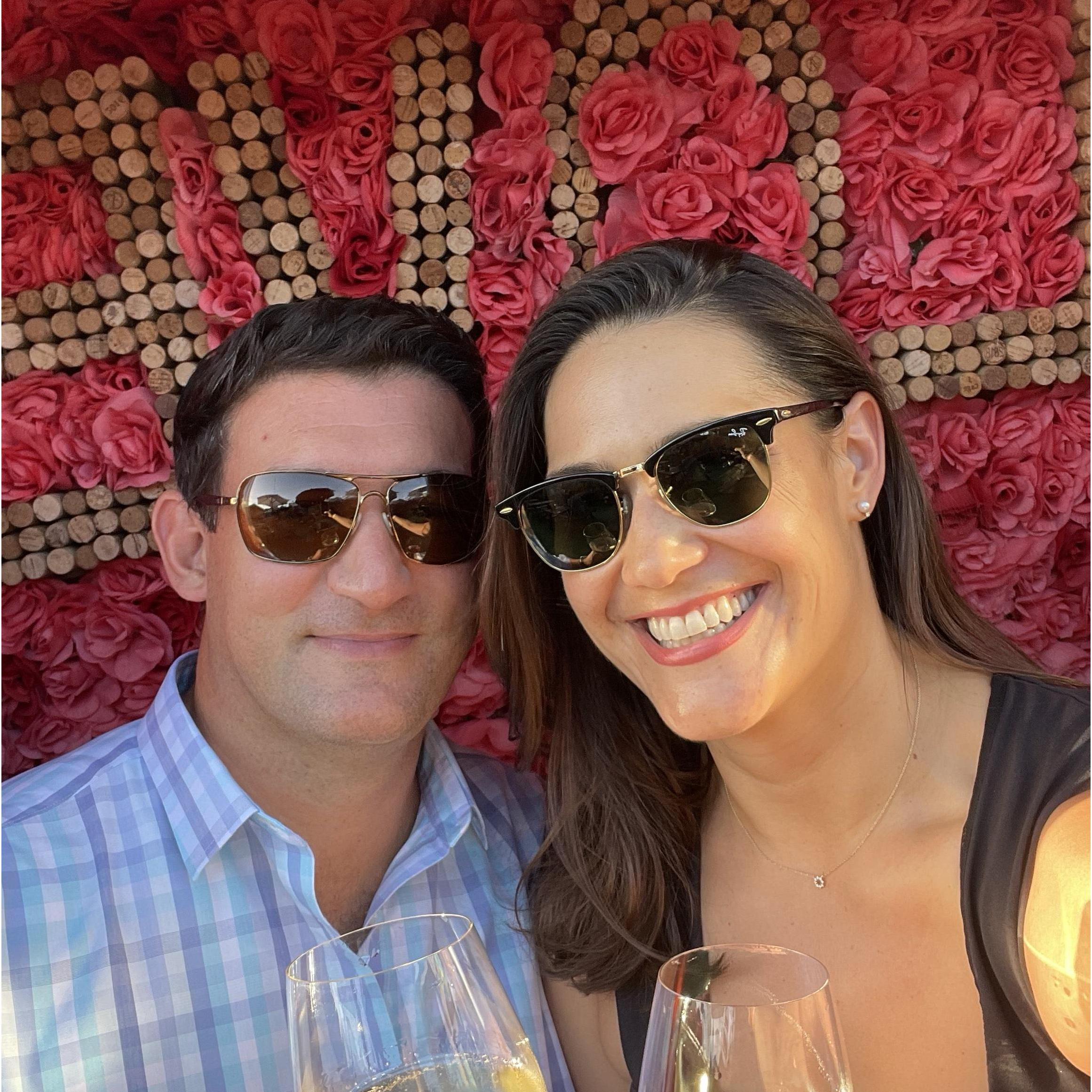 With a wine cork "Love" wall, how could we not snap a pic?