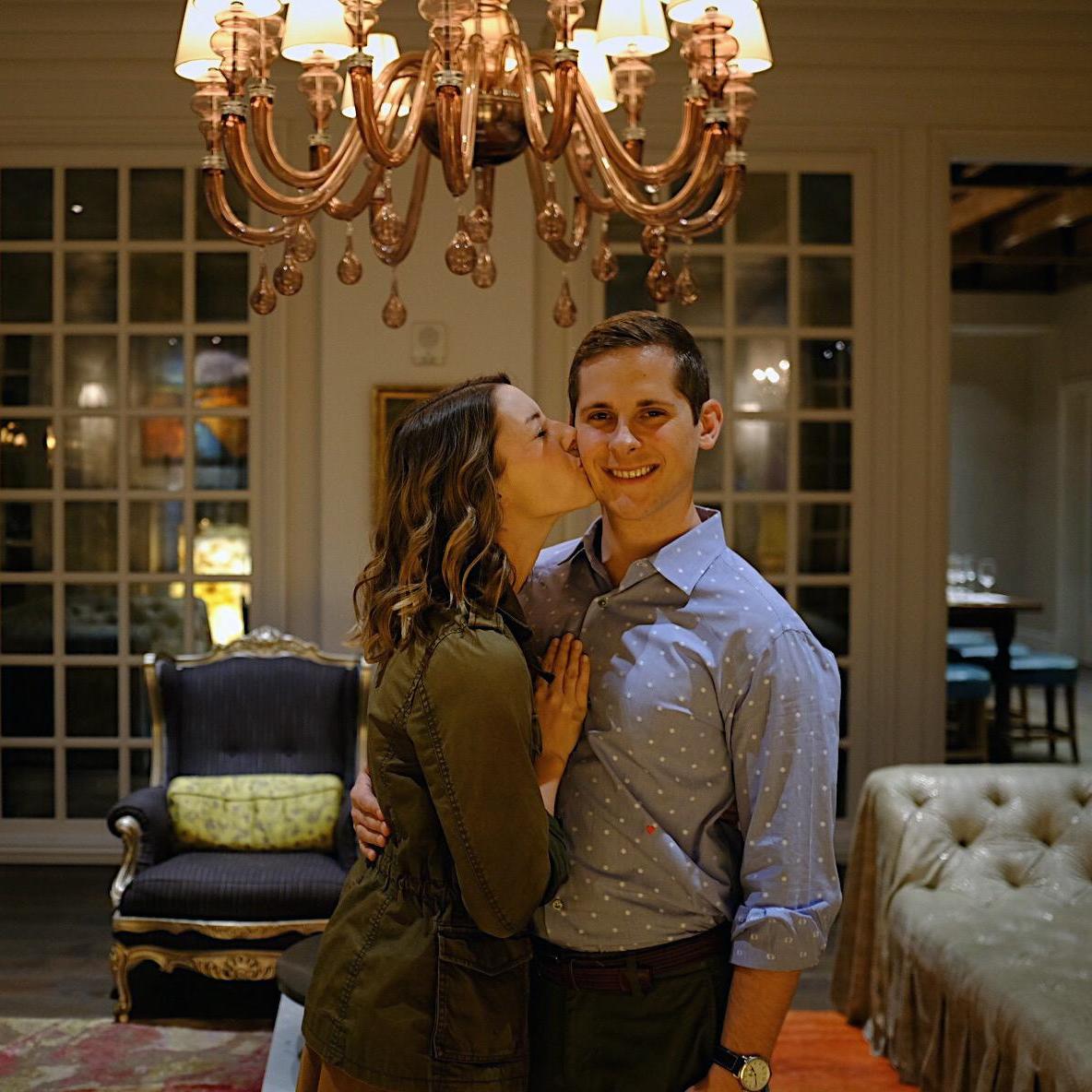 Scott popped the question in Charleston, where we traveled for our fifth anniversary.