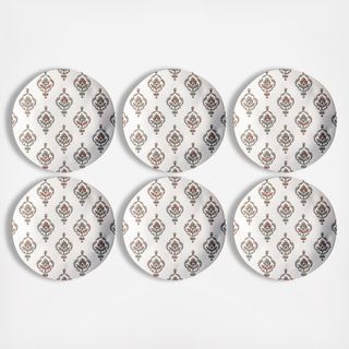 Kashmir Melamine Dinner Plate, Set of 6