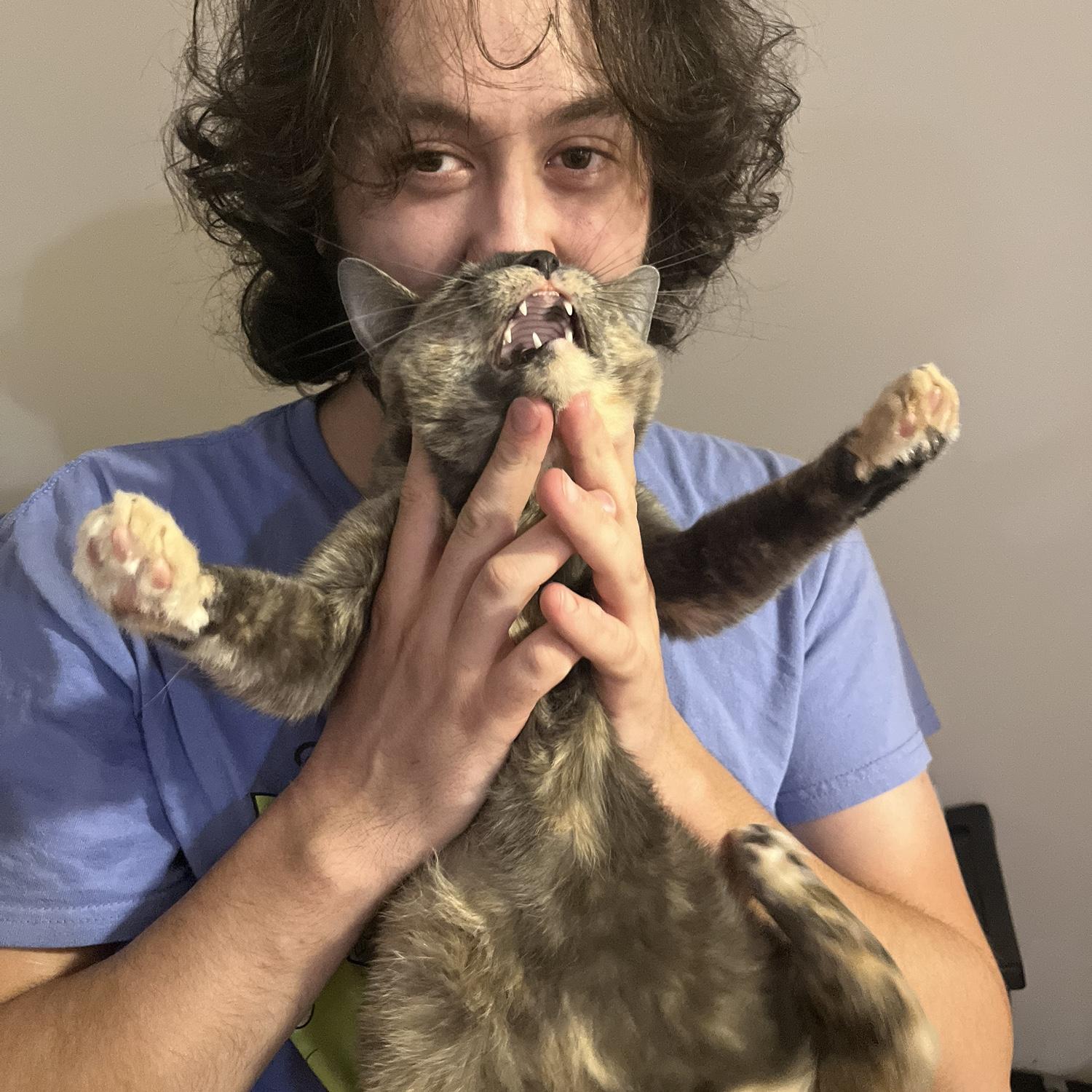 Clearly, Mossi loves kisses from Alex
