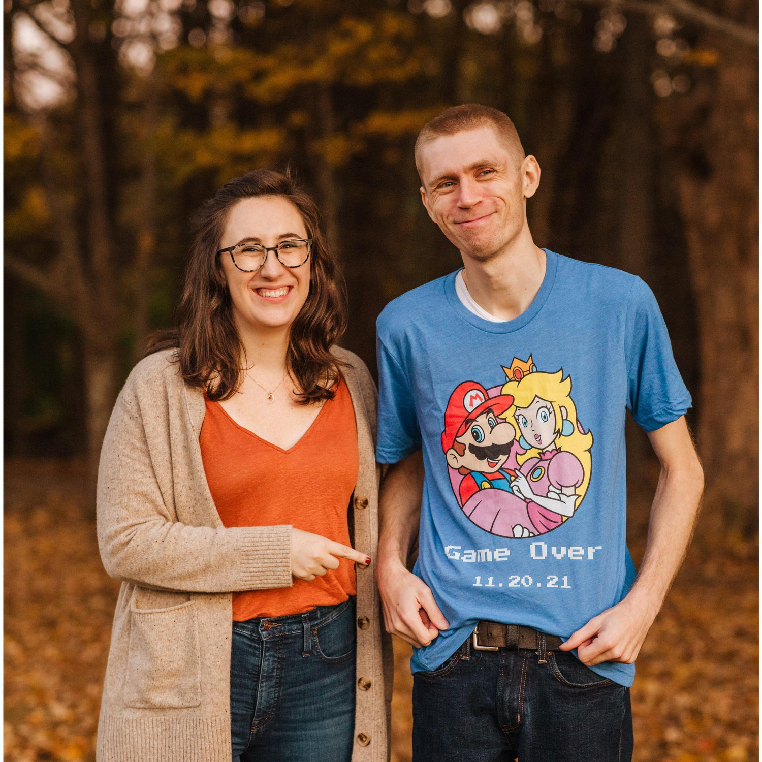 Albert's cousins, his two best men, got him this amazing shirt. Photo Credit: Allie Dearie