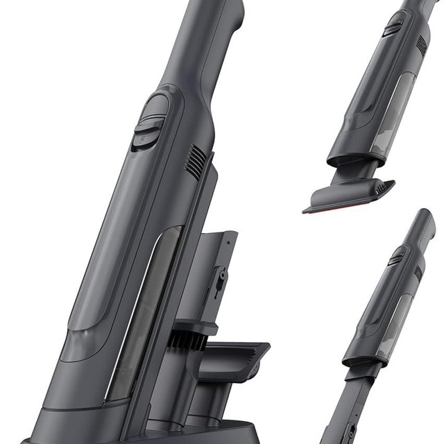 PROMOMO Handheld Vacuum Cordless, Lightweight 1.4lb with Powerful Suction, Charging Dock, Single Touch Empty and Detachable Dust Cup, Portable Mini Car Vac for Home Pet Car