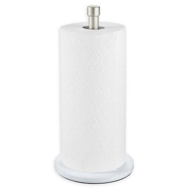 InterDesign® Paper Towel Holder in White/Satin