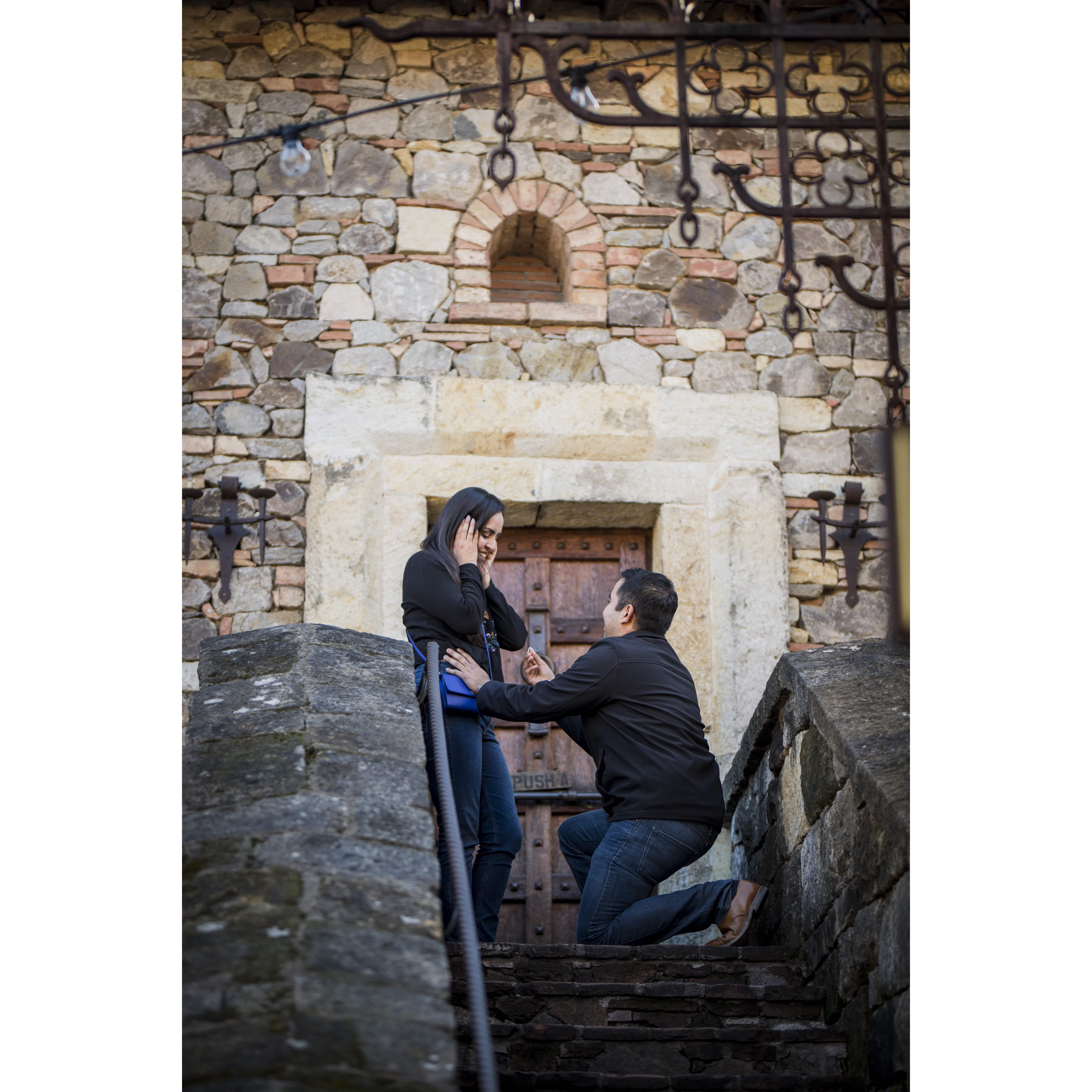 The Proposal ~ Castello di Amorosa, Napa Valley California