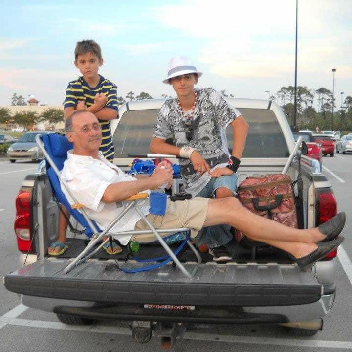 SOS trip, Boogie Benny and the boys, waiting for Nanny to stop shopping for groceries so we could hit the beach.