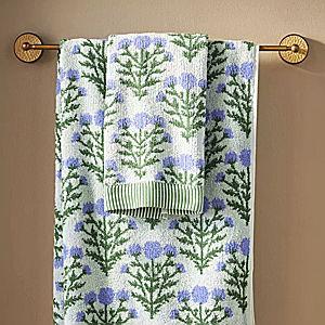 Blue Eudora Cotton Bath Towel