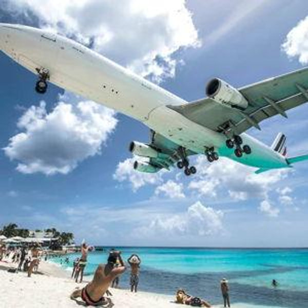 Buy us a Drink on the St Marten Plane Beach