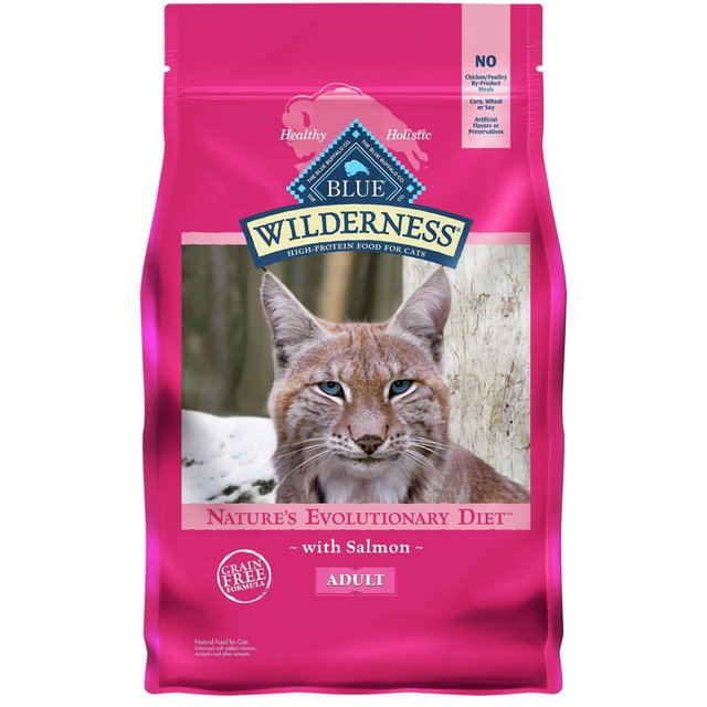 Blue Buffalo Wilderness Grain Free Salmon Adult Premium Dry Cat Food - 4lbs