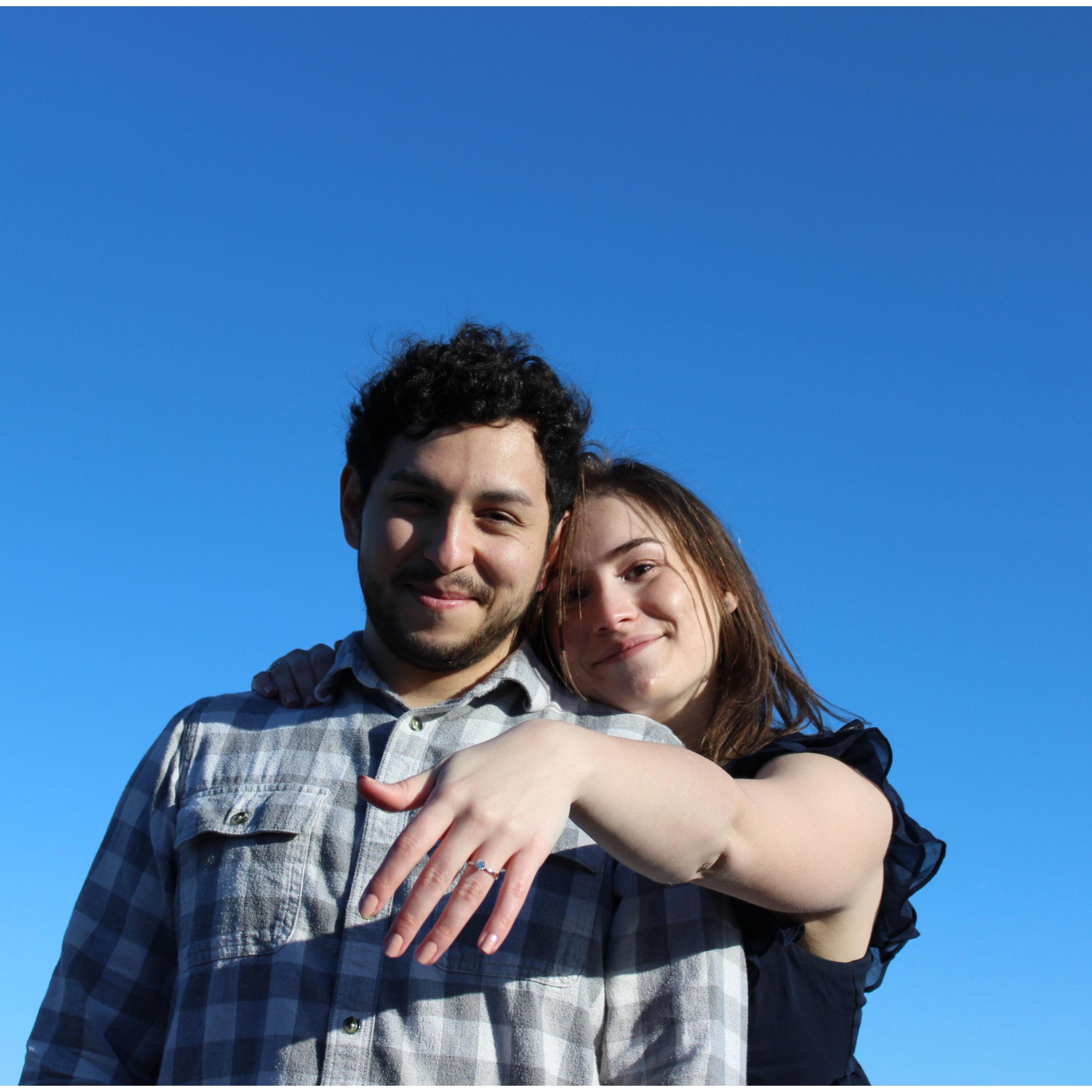 Our wonderful engagement at the beach.