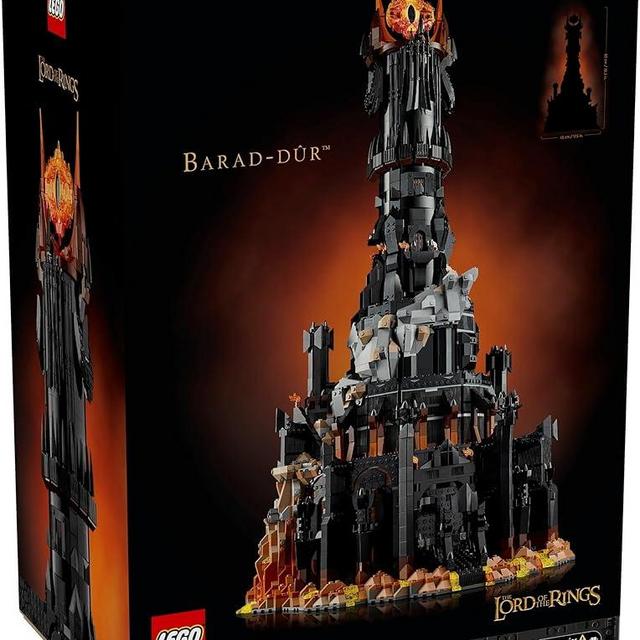 Lego The Lord of The Rings: Barad-dûr™ Battle Tower Building Set, 288 Pieces, Ages 7+, Black/Orange