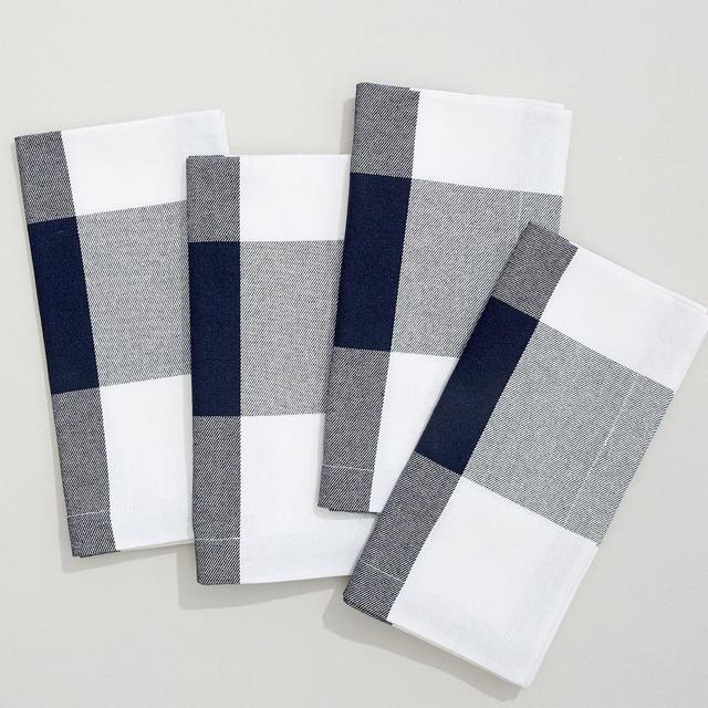 Buffalo Check Napkin, Set of 4 - Blue/White