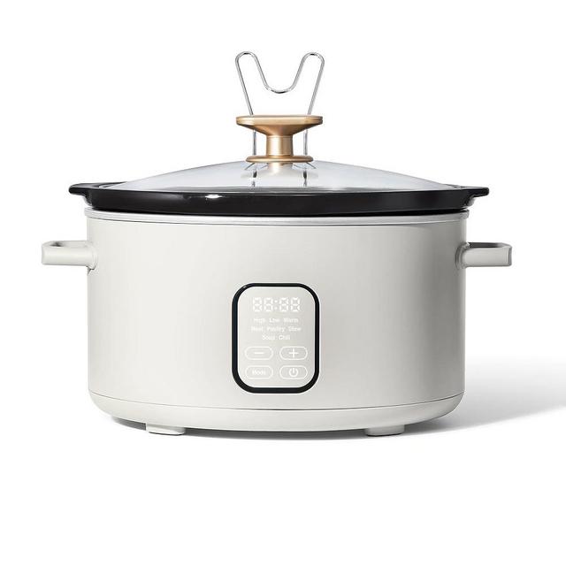 COOLHOME 6 Quart Programmable Slow Cooker, White Icing by Drew Barrymore (White Icing)