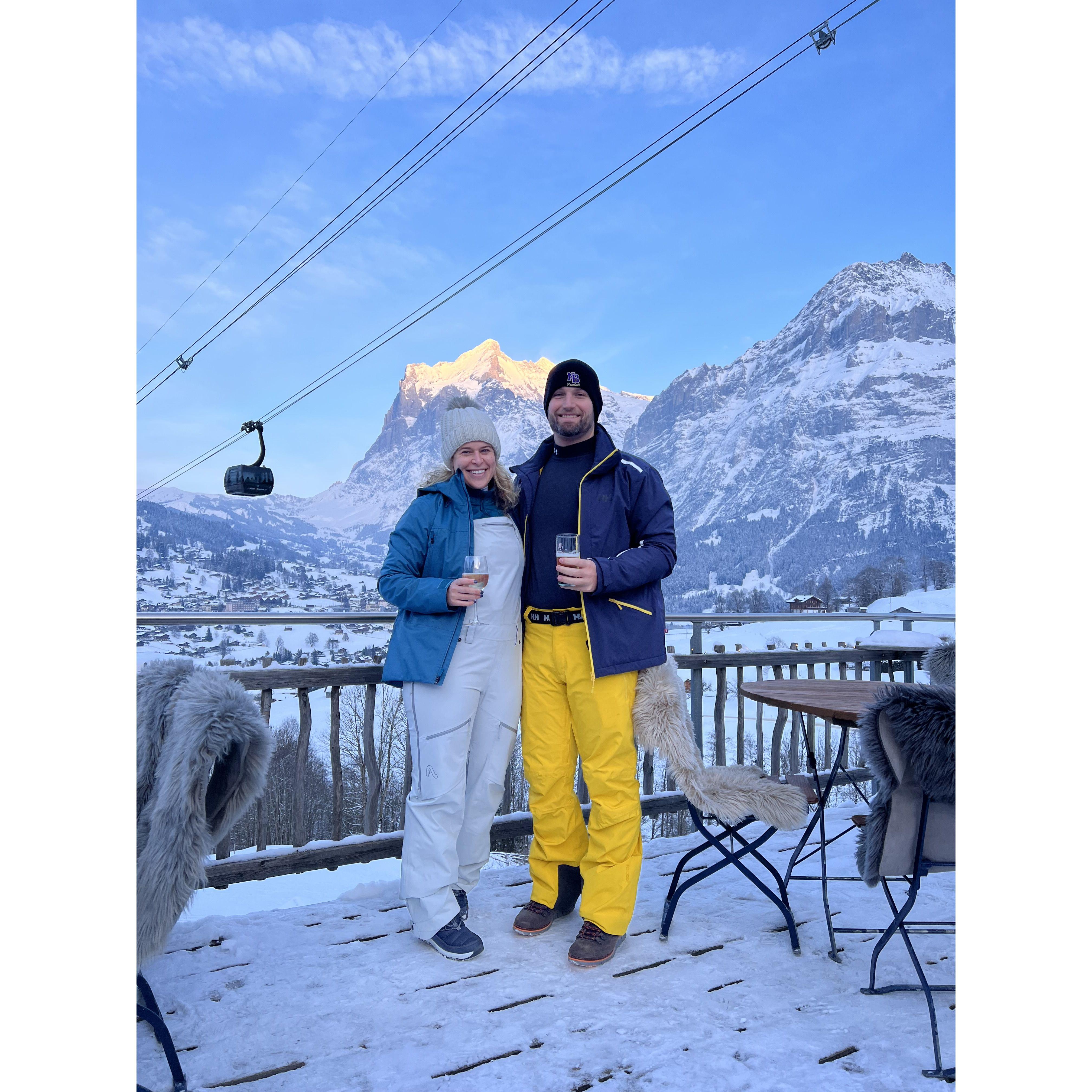 Skiing in Grindelwald, Switzerland, Jan '23