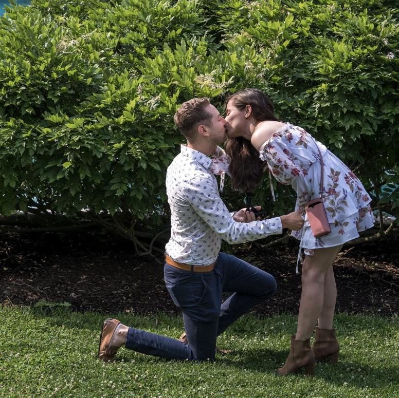 Craig popped the question, and the answer was YES!! 😋🥰 Our forever love is sealed ♥️
