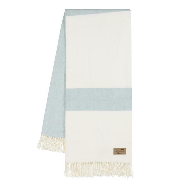2 Throw Blankets, Glacier Herringbone Stripe