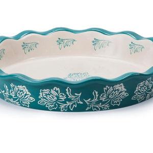 Ceramic Pie Dish (Blue Green)