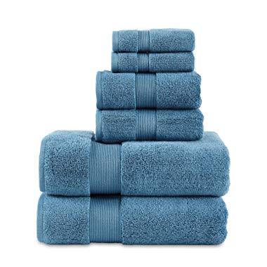 700 GSM 6 Piece Towels Set, 100% Cotton, Zero Twist, Premium Hotel & Spa Quality, Highly Absorbent, 2 Bath Towels 30” x 54”, 2 Hand Towel 16” x 28” and 2 Wash Cloth 12” x 12”. Teal Color
