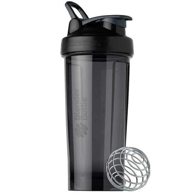 BlenderBottle Shaker Bottle Pro Series Perfect for Protein Shakes and Pre Workout, 28-Ounce, Black