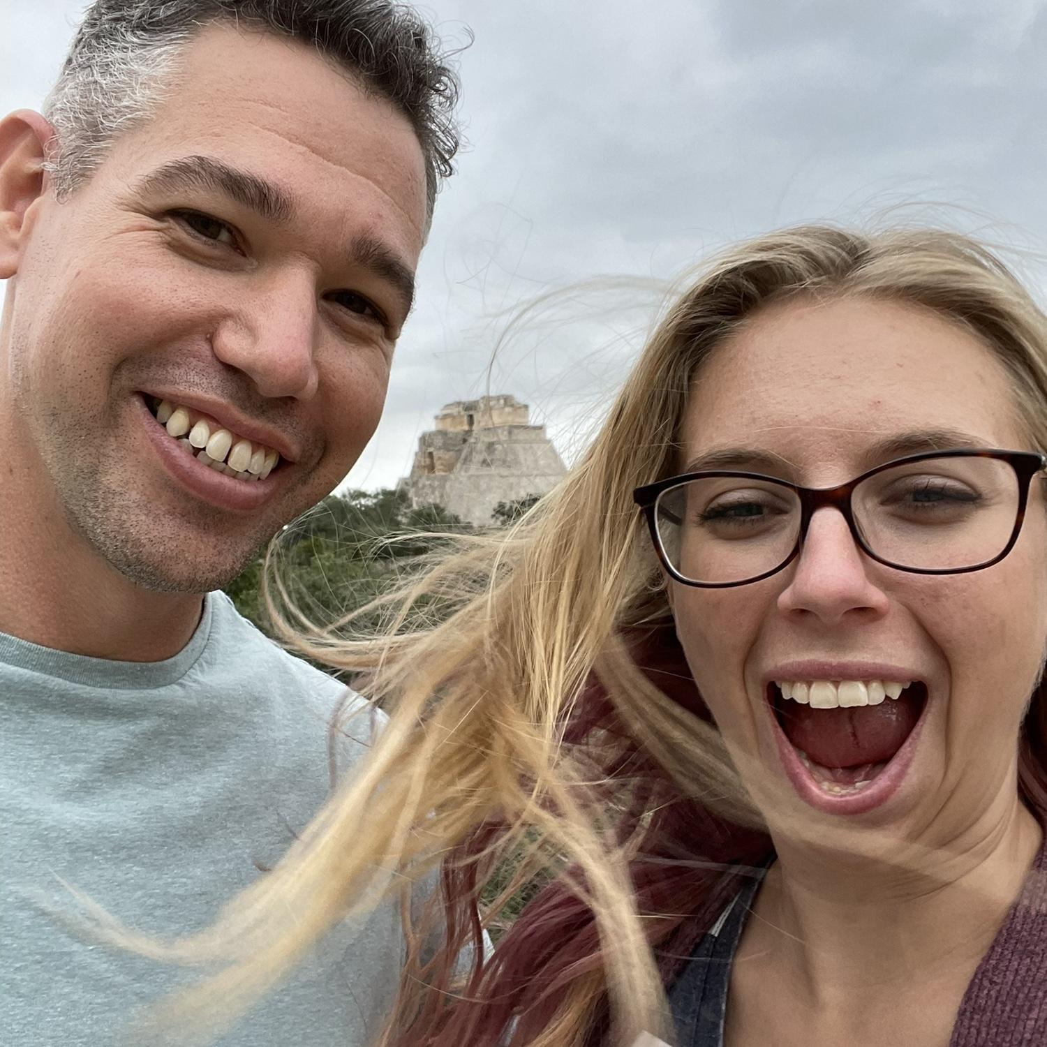 Exploring Mayan ruins in Mexico