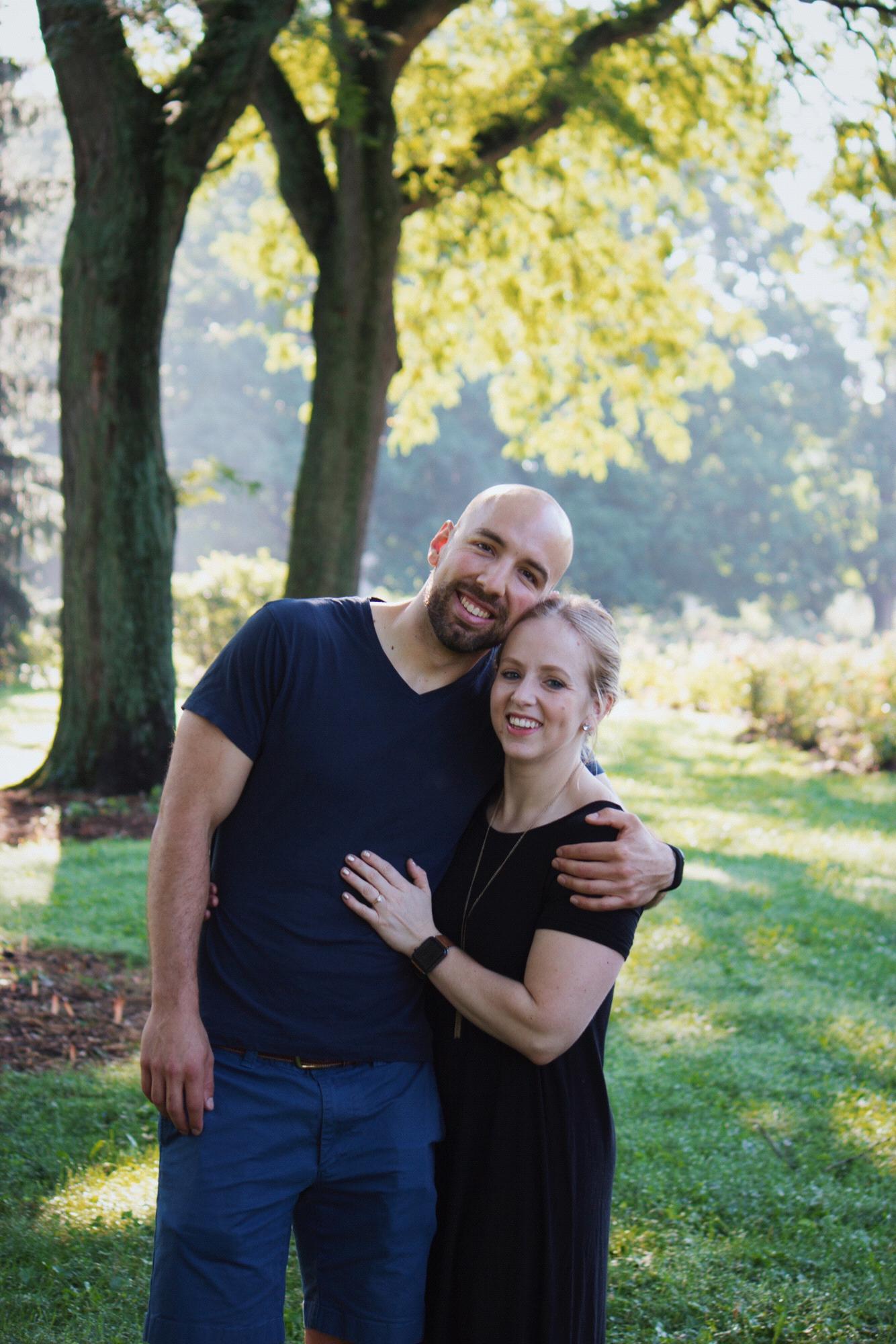 Just after Kristen said "Yes".  Engaged July 4th, 2018