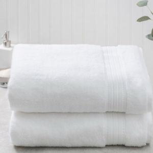 Costco, Charisma 100% Hygrocotton Towel Sets (2 bath towels) - WHITE