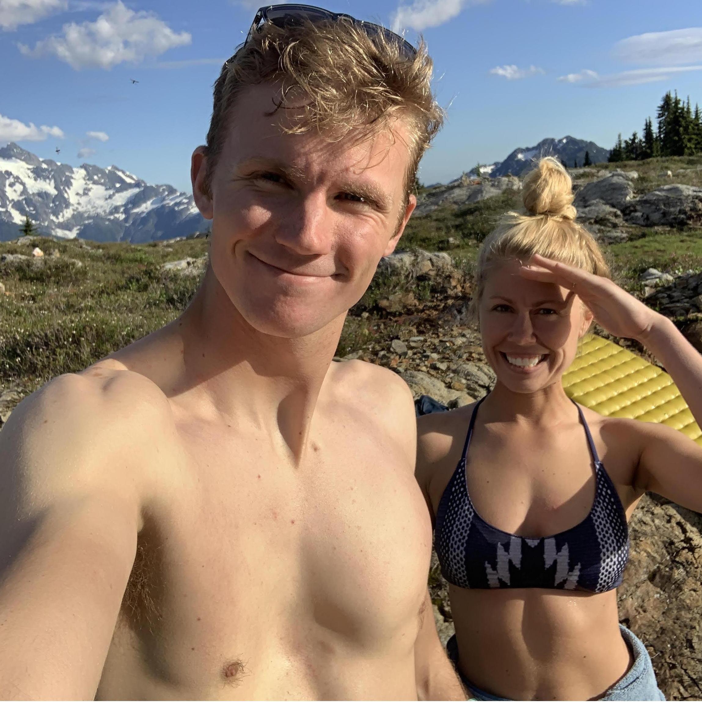 Swimming in the mountains