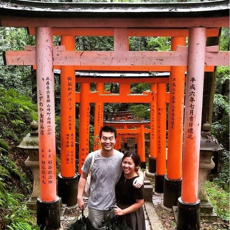 Made it to the top of Fushimi Inari in the rain!