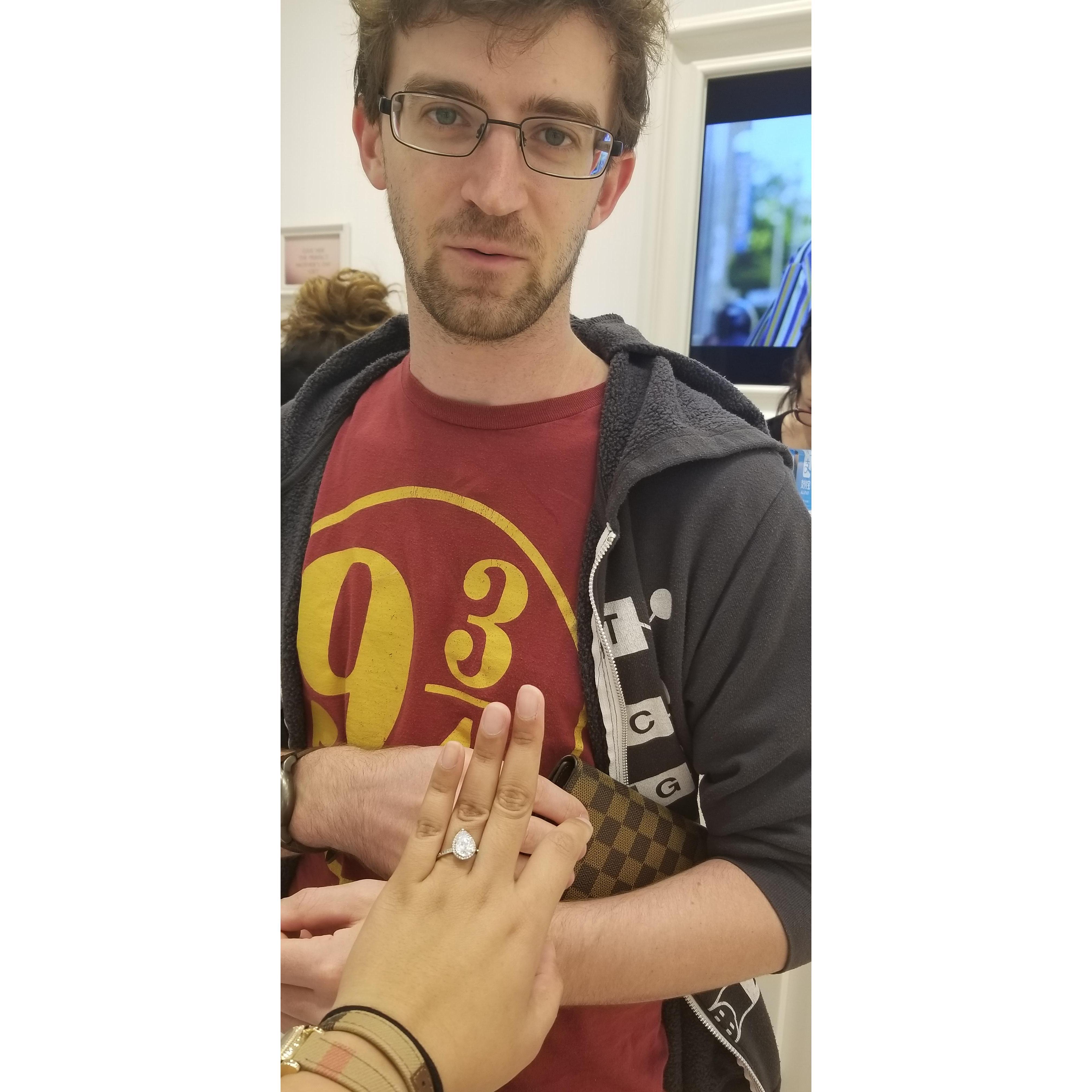 A year before we got engaged. Seed was planted!