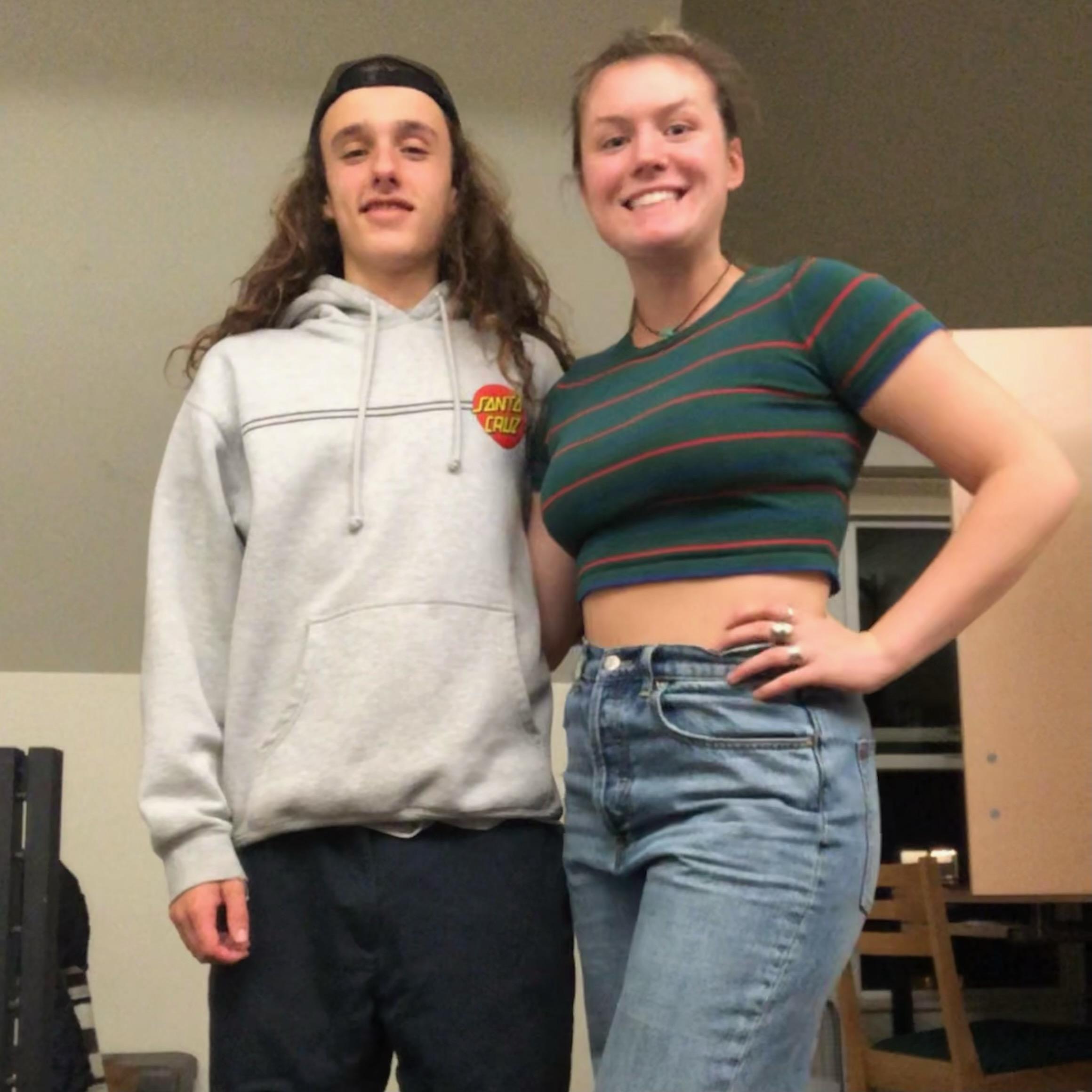 For this Halloween we dressed as ourselves…and then as each other, but that photo is forever hidden