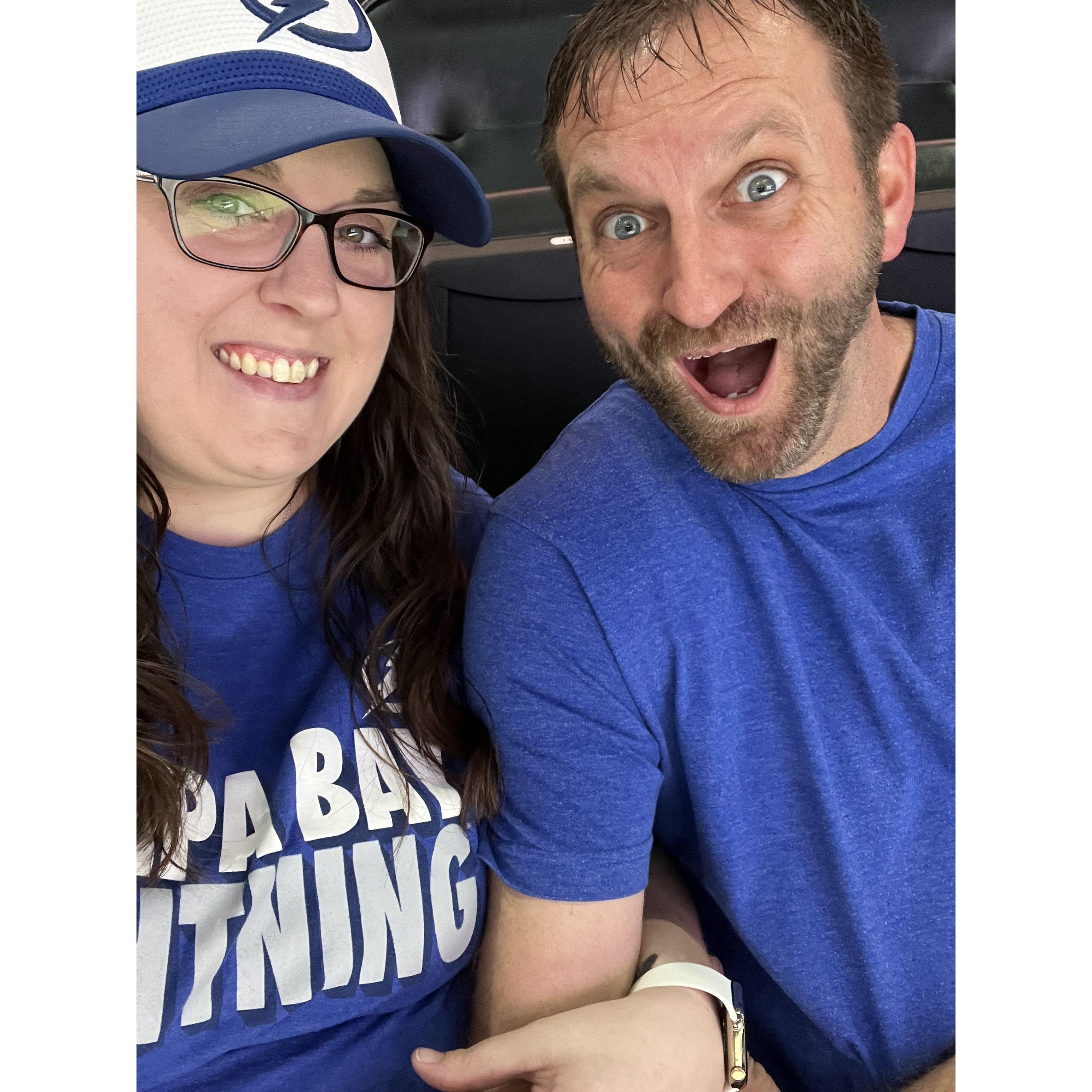 Kerri won a raffle at work and got free Tampa Bay Lightning Hockey Tickets September 2023