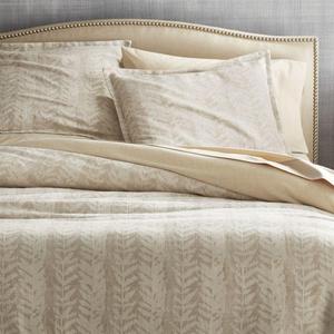 Ellis Leaf Pattern Full/Queen Duvet Cover