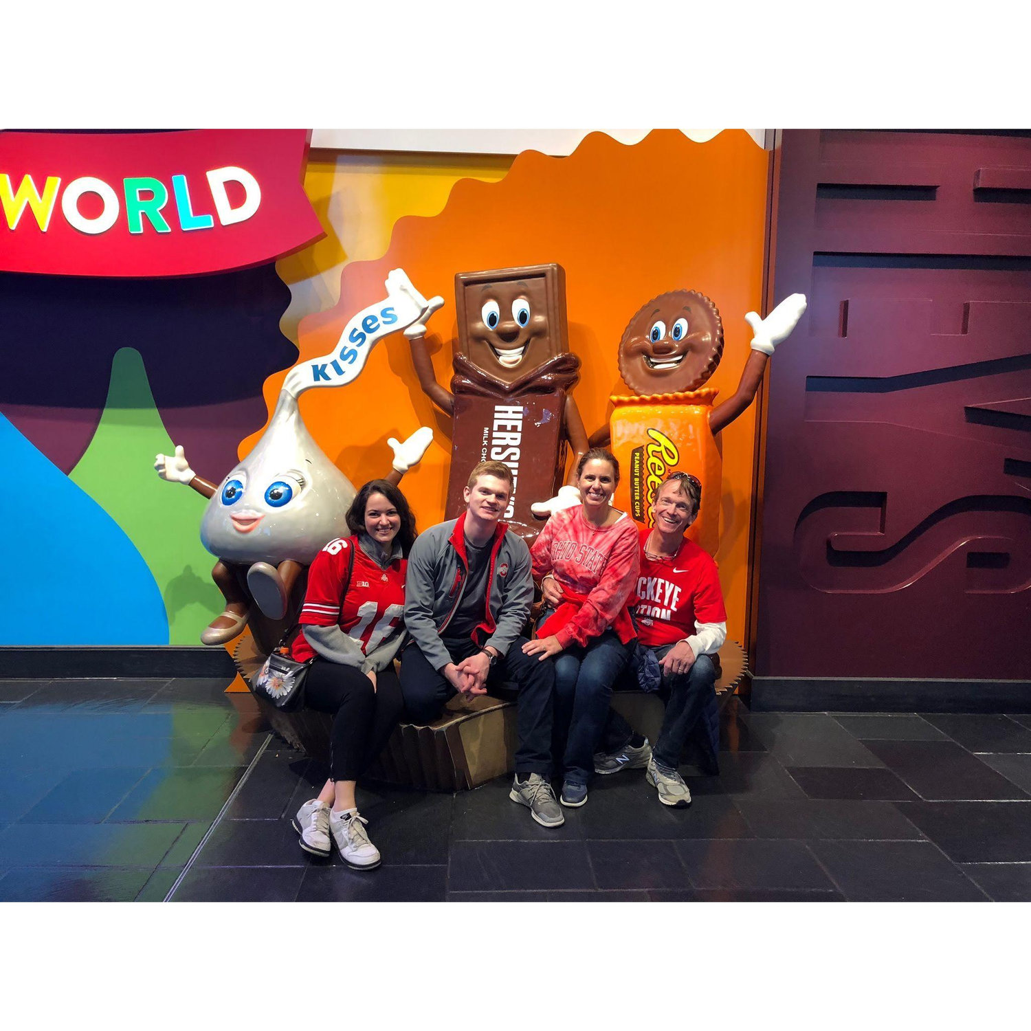 Hershey Park with the Logullos was sweeter with great company