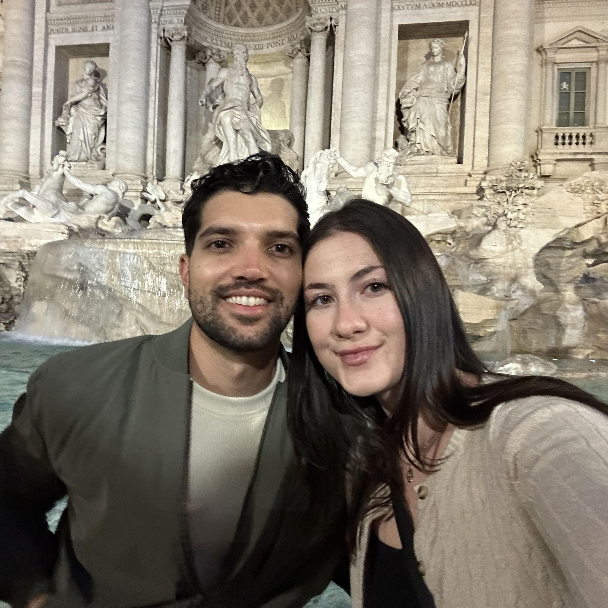 Trevi Fountain in Rome, Italy