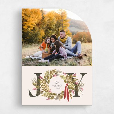 Beige Half arch Holiday Card - Southwood