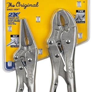 IRWIN VISE-GRIP Original Locking Pliers with Wire Cutter Set, 2 Piece