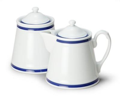 Brasserie Sugar Bowl & Creamer, Blue