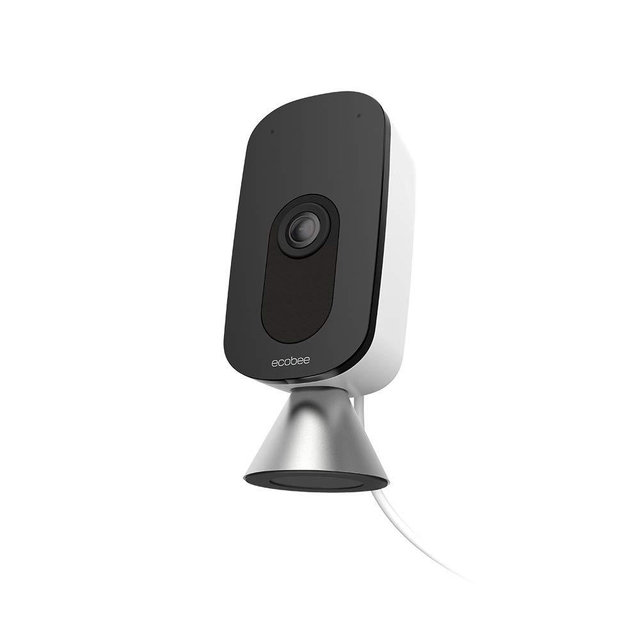 ecobee SmartCamera – Indoor WiFi Security Camera, Baby & Pet Monitor, Smart Home Security System, 1080p HD 180 Degree FOV, Night Vision, 2-Way Audio, Works with Apple HomeKit, Alexa Built In