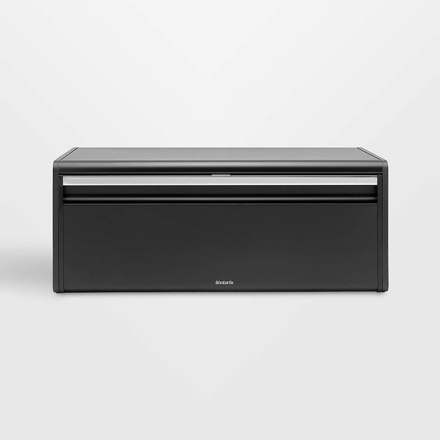 Brabantia Matte Black Fall Front Bread Box
