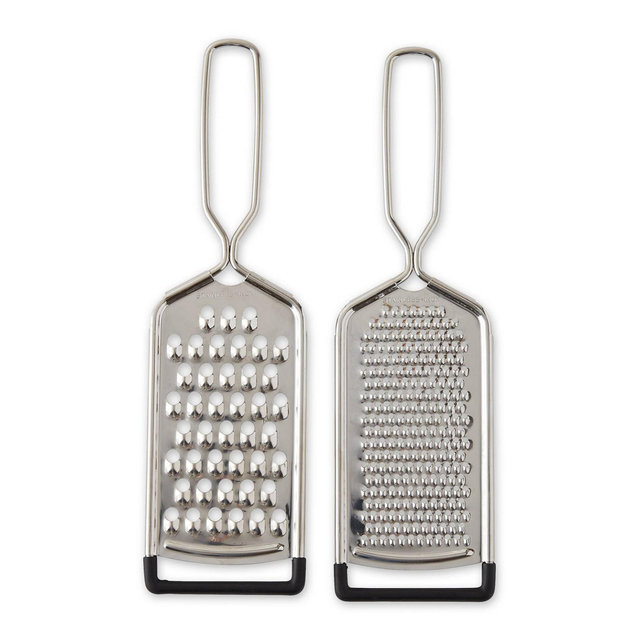 RSVP International Endurance Stainless Steel 2 Piece 10"x3" Hand Held Cheese Grater