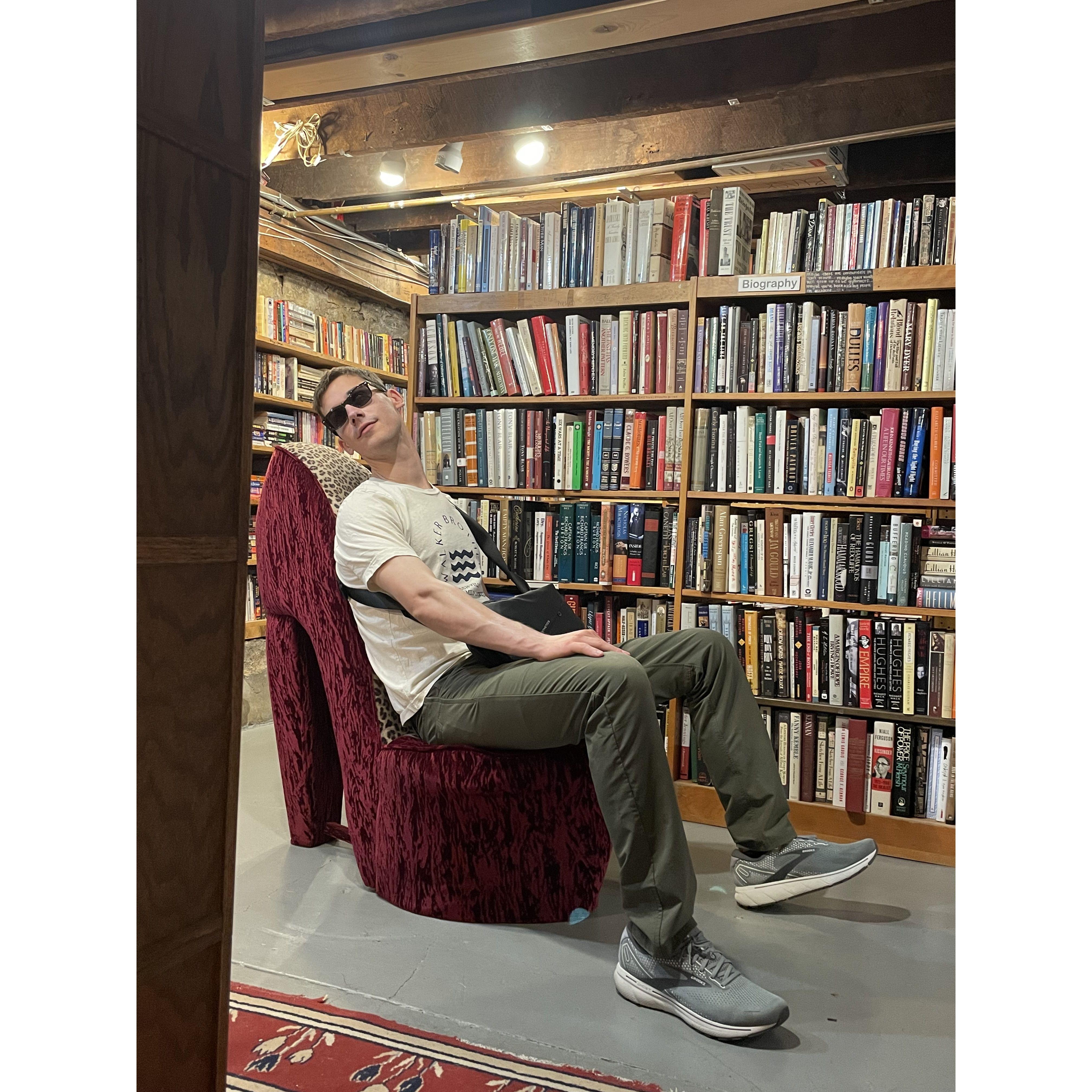 Only Erik could pull this chair off