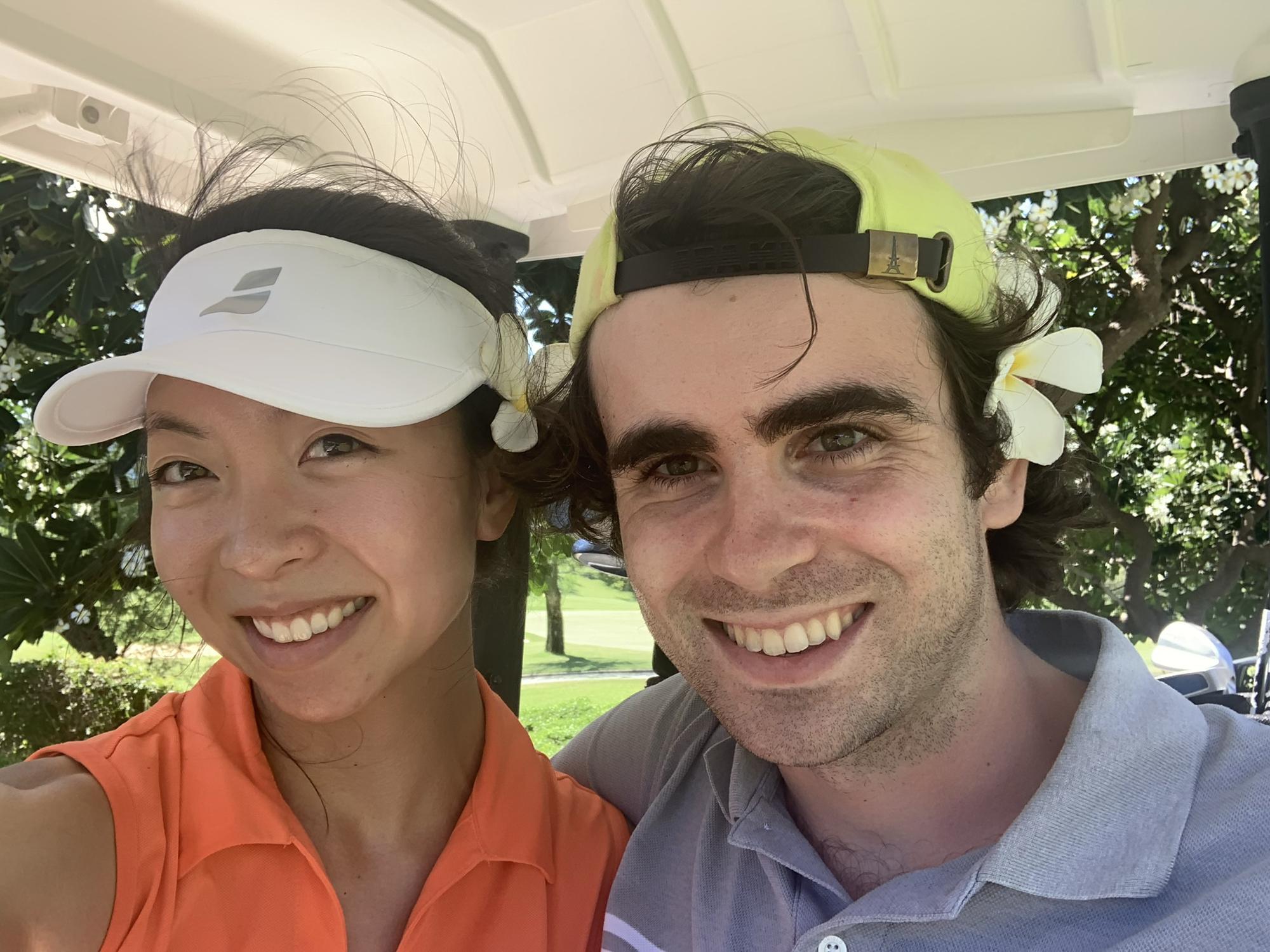 October 2020 - Golfing in Hawaii, a Covid past-time for Megan.