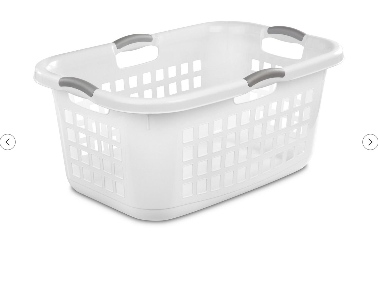 Sterilite 2 Bushel Capacity Single Laundry Basket - White