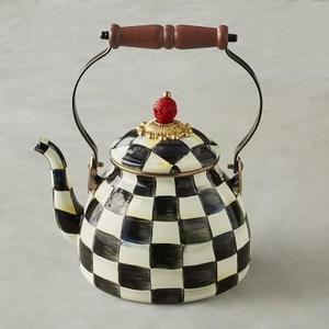 MacKenzie-Childs Tea Kettle, 2-Qt., Courtly Check