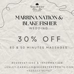 30% OFF 80 & 50 minute massages at Spa
