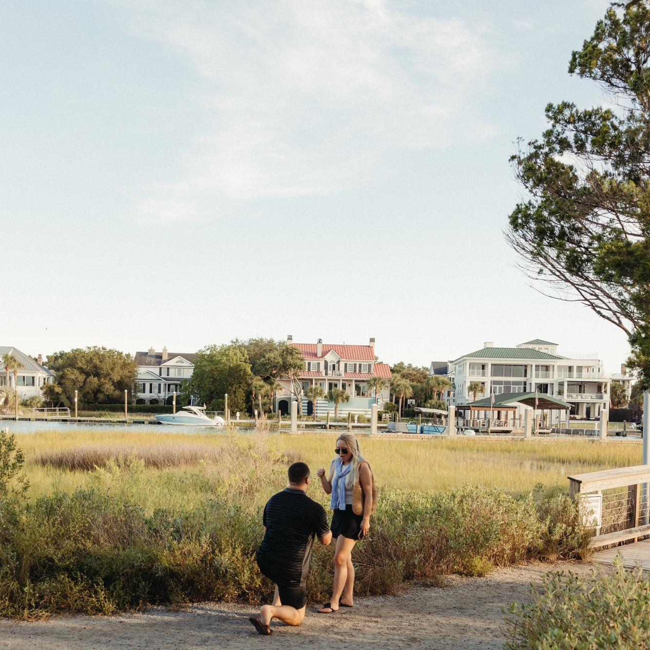 We had just arrived in Charleston, SC. 2 hrs before this picture was taken. The plan was to grab a quick bite to eat.. until Anthony saw a "pretty" path he wanted to walk ♡