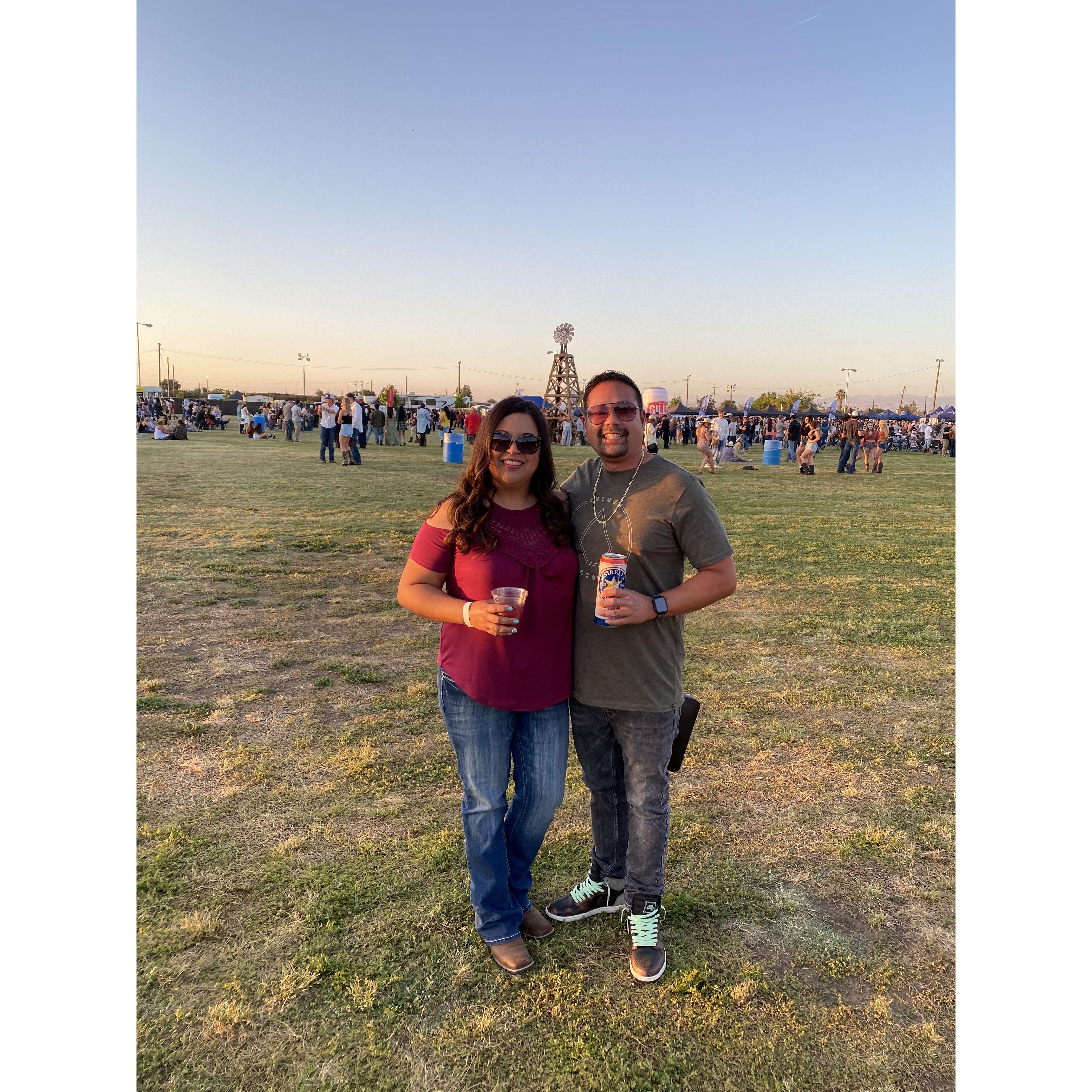 Boots in the Park! So much fun and Kev doesn't even like country but he loves me. :)