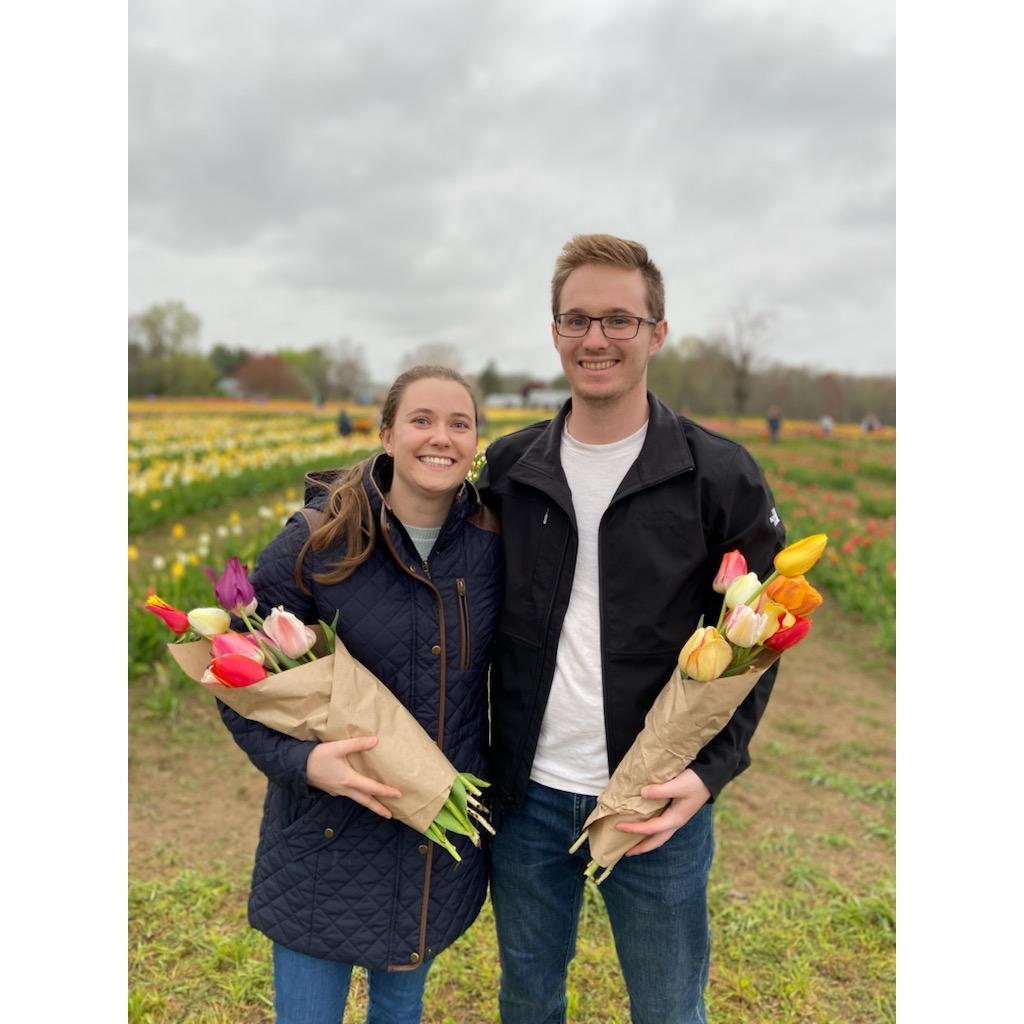 Tulip picking for Angela's birthday :)