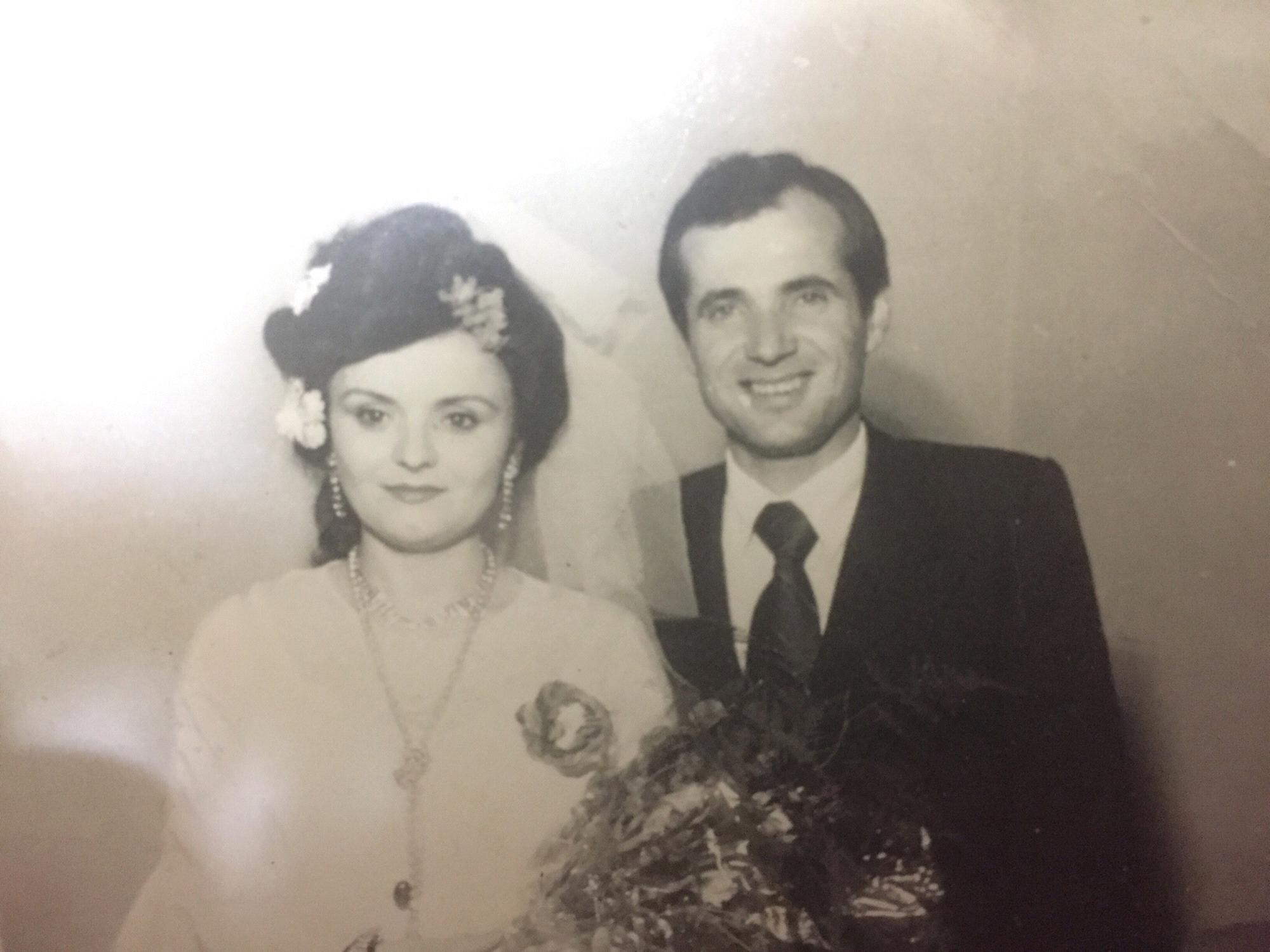 Ela’s parents on their wedding day